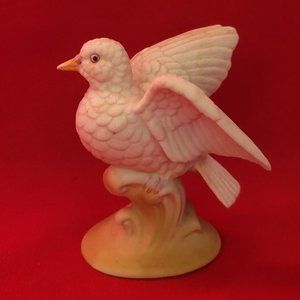 VTG Norleans Korea Bisque White Dove Bird Figurine Decor